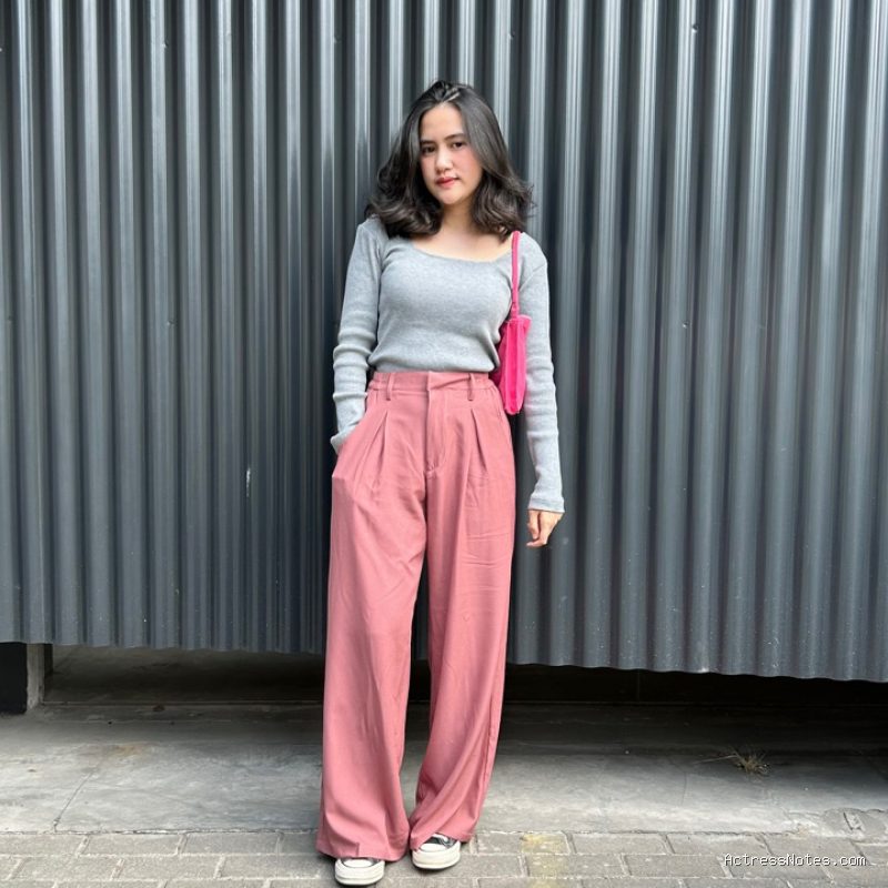 Photo by shopee.co.id - Dupe Celana Kain High Waist Wide Leg Han Hyo Joo di Moving Versi Murah