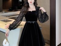 Photo by shopee.co.id - Dupe Gaun Kerah Kotak Vintage ala Karakter Guru Musik di K-Drama
