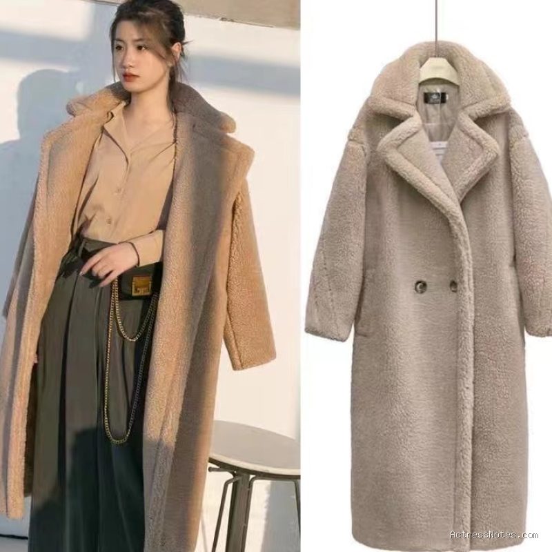 Photo by shopee.co.id - Dupe Mantel Panjang Bahan Wol Hangat Gaya Minimalis Musim Gugur