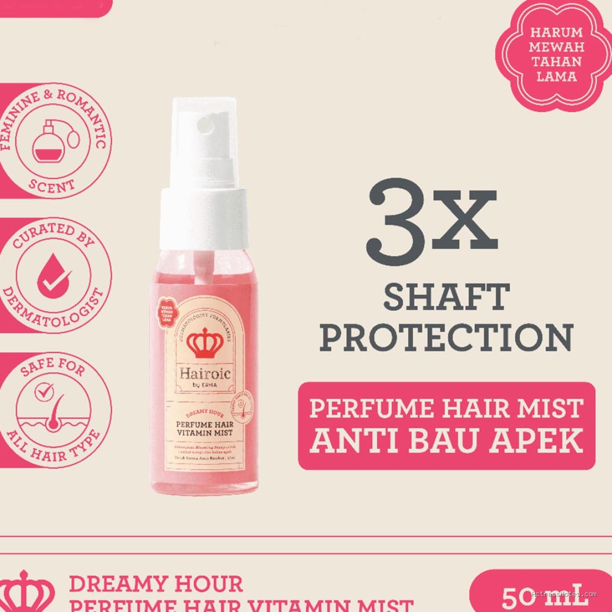 Pilihan Hair Mist Pengharum Rambut Wangi Bunga Segar Andalan Aktris