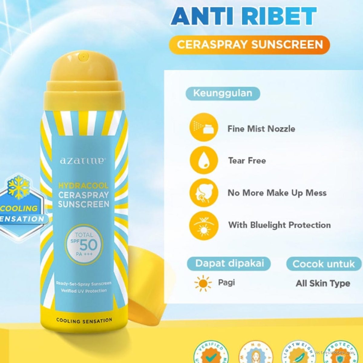 Pilihan Sunscreen Ringan Tanpa White Cast Andalan Aktris Saat Syuting Terik