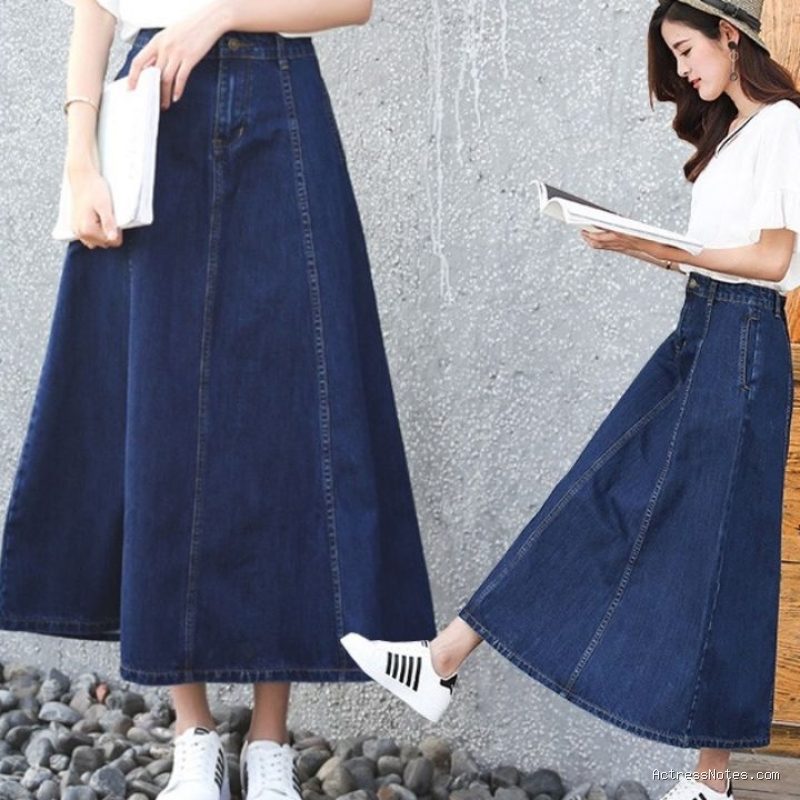Rekomendasi Rok Denim Belah Depan Modis Terinspirasi Gaya Kota Metropolitan