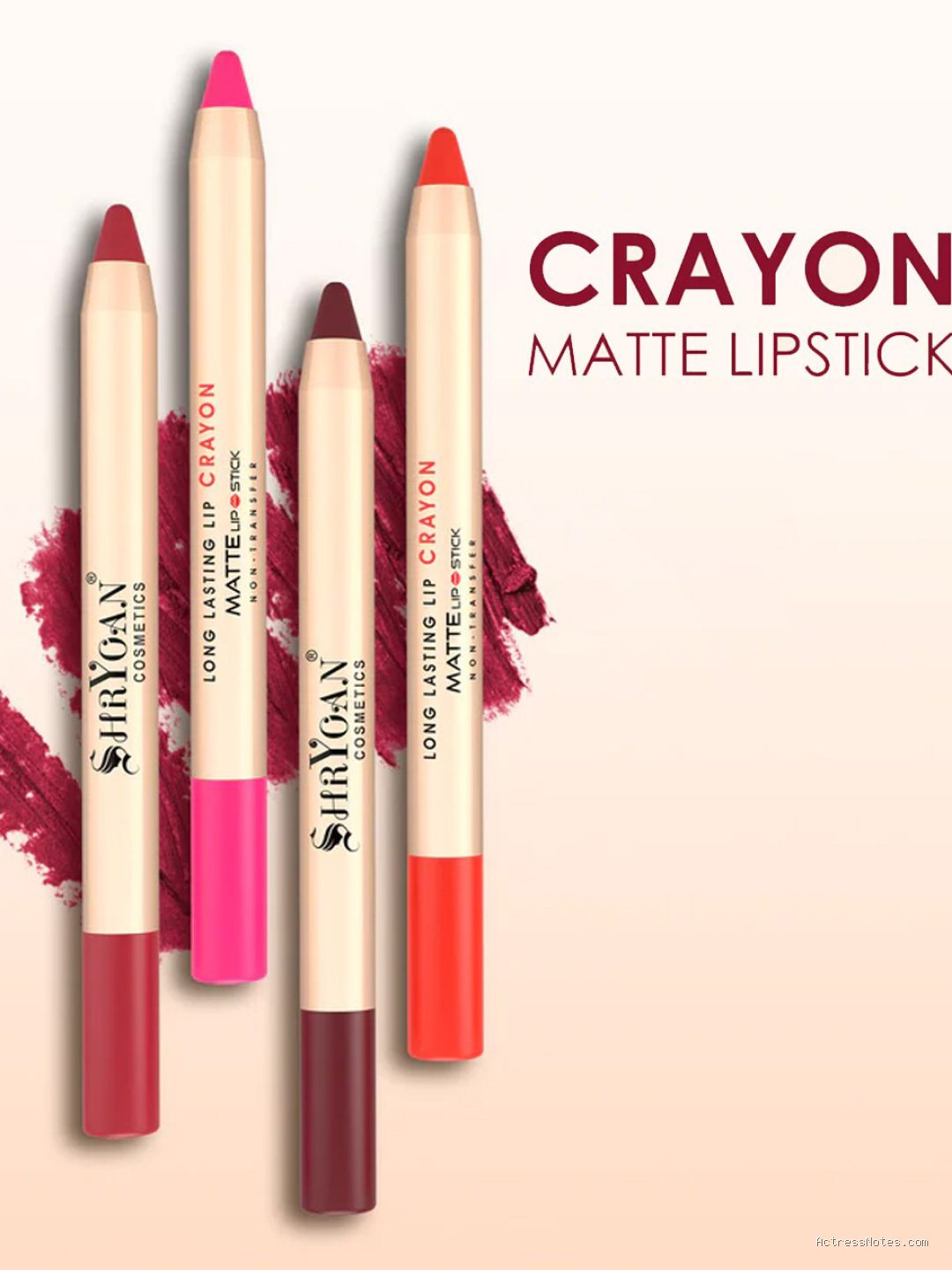Shade Lip Crayon Praktis Sekali Poles untuk Touch Up Kilat di Mobil